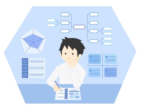 man-analyzing-his-motivation-with-charts-and-graphs-for-self-assessment
